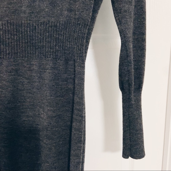 Ann Taylor wrap sweater dress grey - Picture 4 of 5